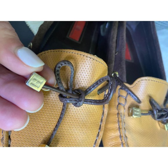 Carolina Herrera Leather Suede Driving Moccasins - Picture 5 of 10